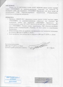 Протокол на негорючість Тепловер Мурування М-700